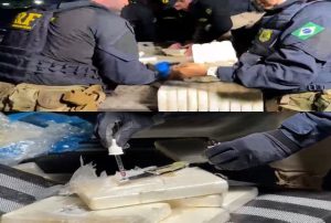 PRF apreende quase meia tonelada de cocaína em caminhão na BR-402, no Piauí; veja vídeos!